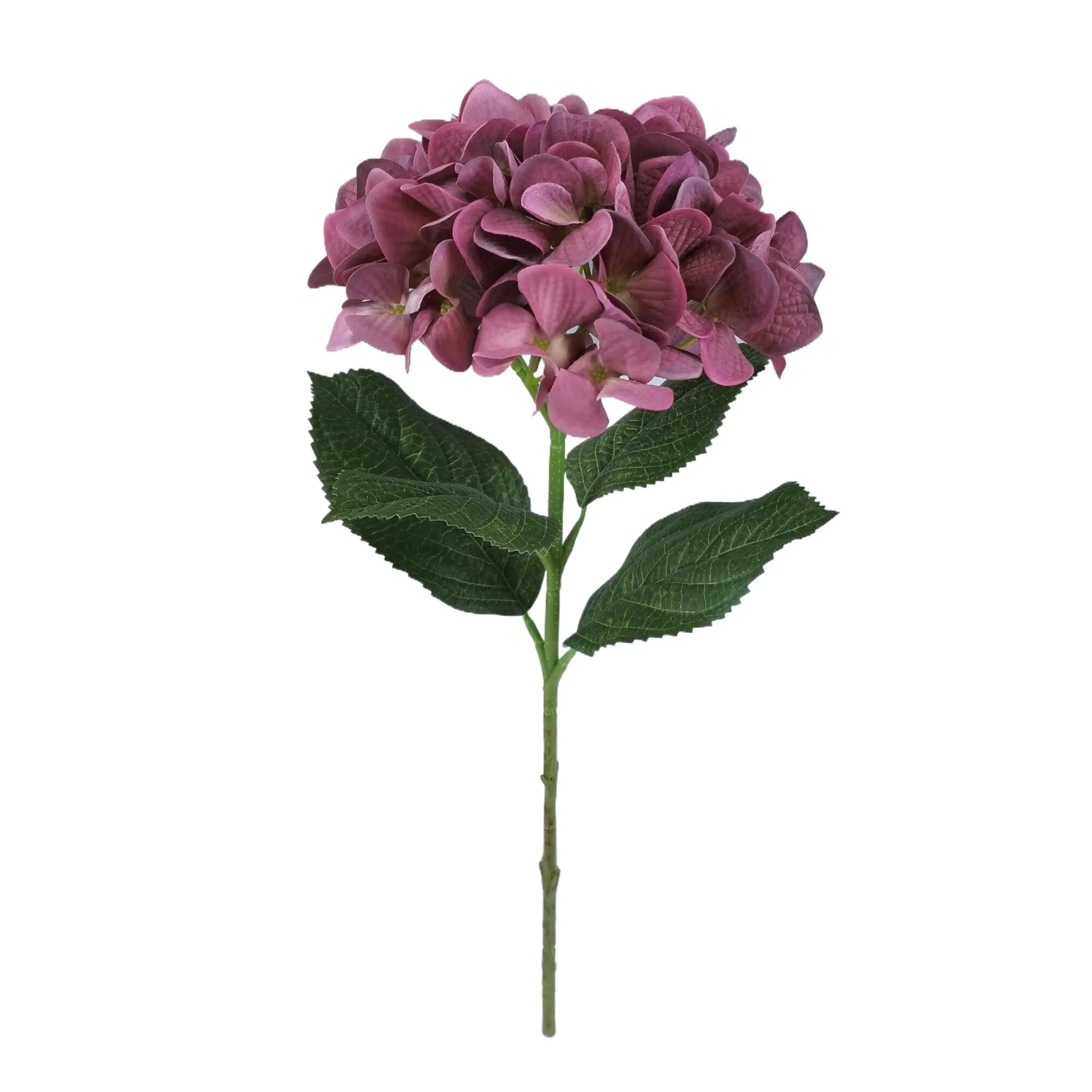 47cm Premium Real Touch Artificial Hydrangea Stem