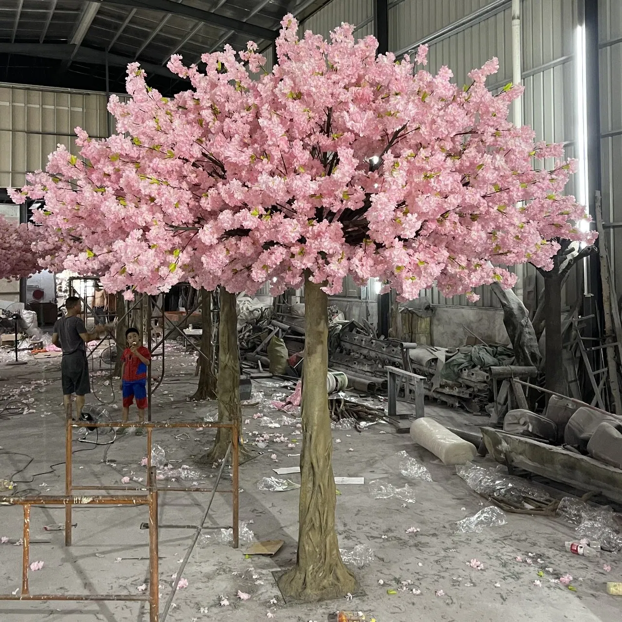 Wholesale Wedding Centerpiece Indoor Sakura Tree Artificial Silk Cherry Blossom Tree Cherry Blossom for Decoration