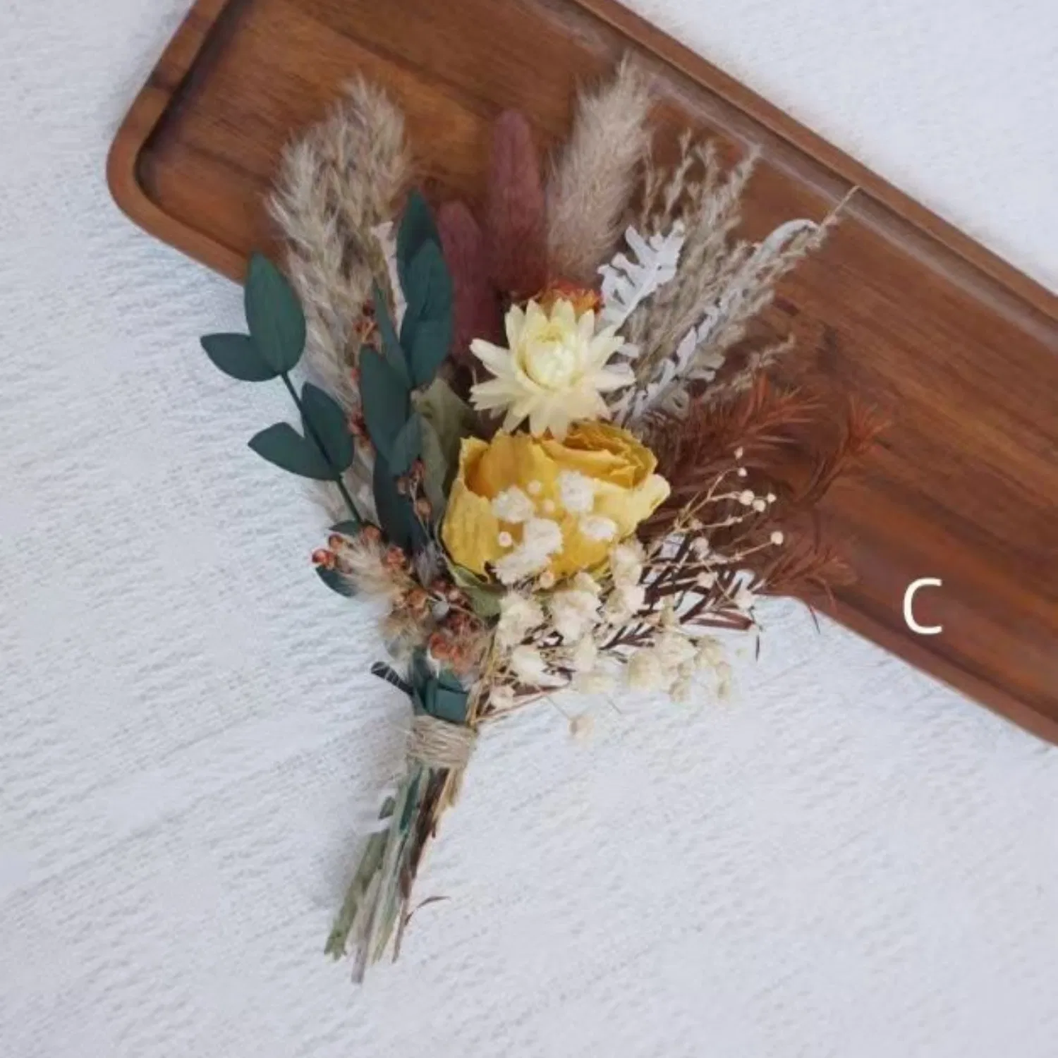 Small Bohemian Wedding Table Decorations Dried Flower Arrangements Dried Flower Bouquet Rose
