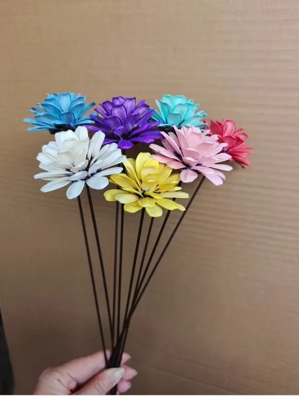 Artificial Flower Pine Rose 7