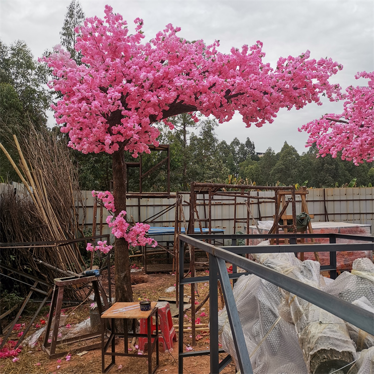 Custom 4m High Pink Cherry Blossom Trees Wedding Centerpiece Silk Cherry Blossom