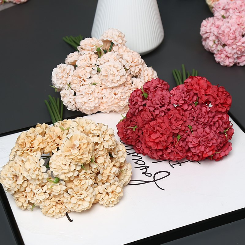 Bright Artificial Flower Zinnias Perfect Summer Party Decor Narcissus Plastic Pink Centerpiece Stand Modern Azalea Hydrangea