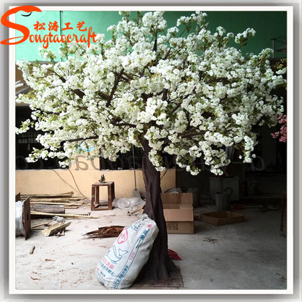 Hot Selling White Wedding Decorative Artificial Cherry Blossom
