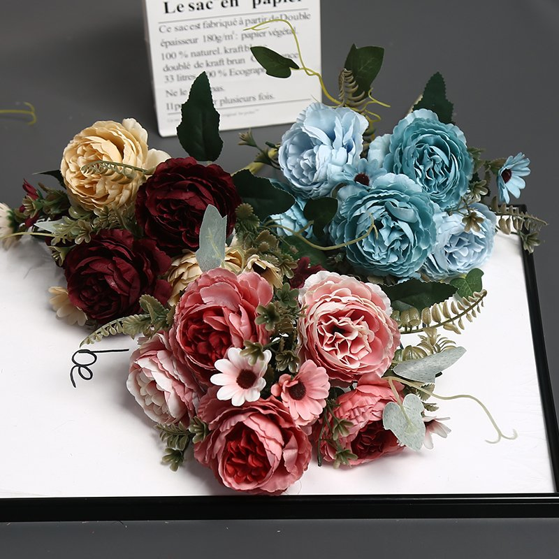 Hanging Planter Love Artificial Flower Decoration Hotel Decor Window Display Table Centerpiece Gift Bouquet Bridal Bouquet Bridesmaid Bouquet Peony