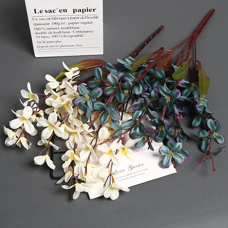 Romantic Handmade Simulated Low Price Wedding Atmosphere French Style Home Decoration Artificial Wildwood High Simulation Extemely Realistic Flowers Orchid