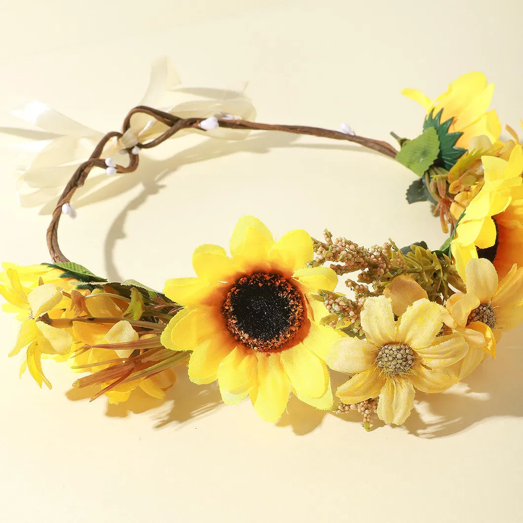 Artificial Floral Hairband Sunflower 2