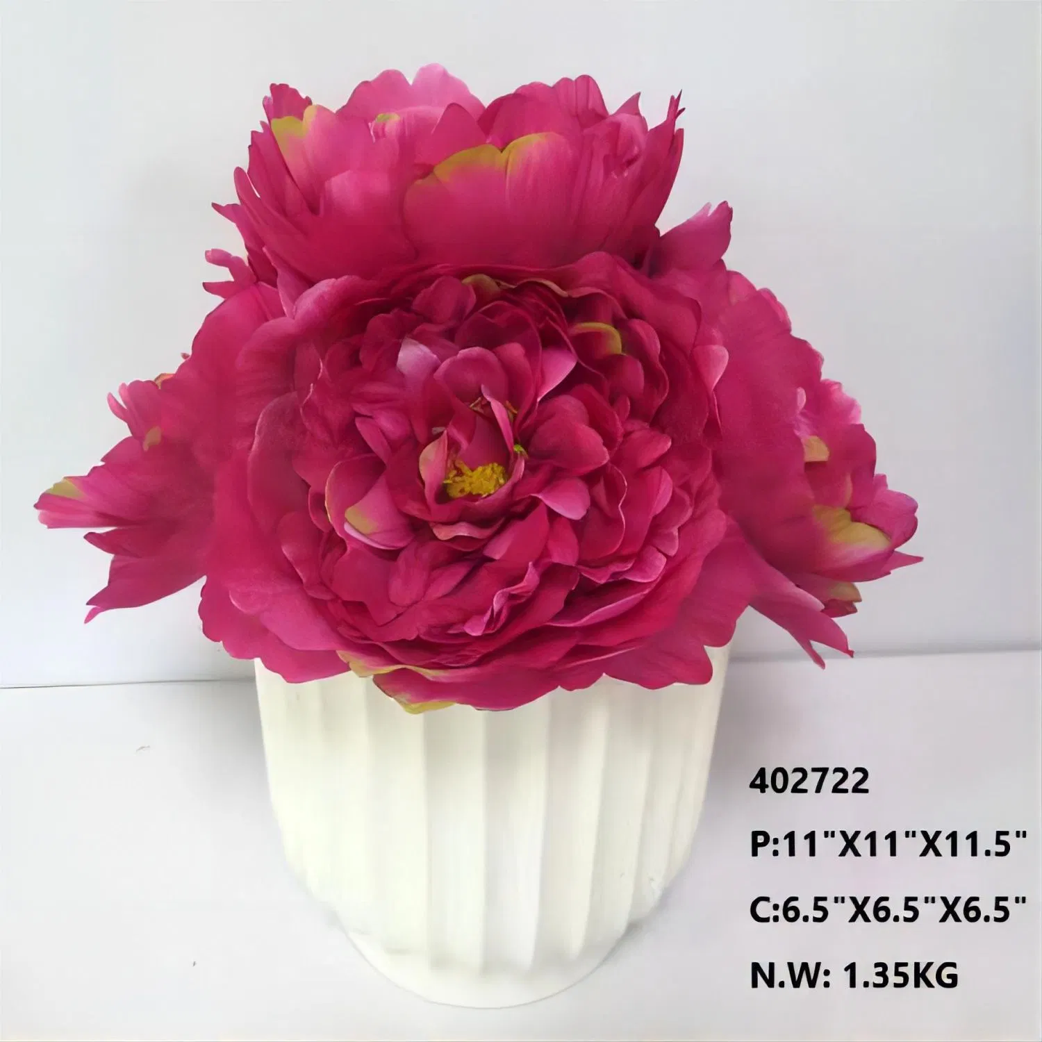 OEM Factory Customized Artificial Flower Peony Real Touch Flowers Decorative Artificial Flower Wholesale Silk Flower Peony Bonsai Manufacturer in China