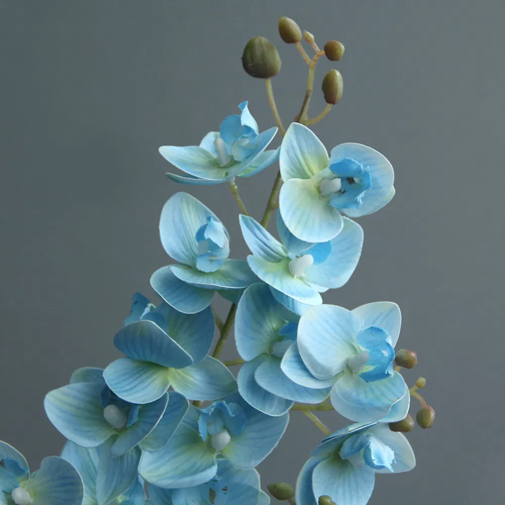 Factory Bulk Wholesale High Quality Aritificial Orchid Plastic Flower Phalaenopsis for Decorative Wedding Home Flowers