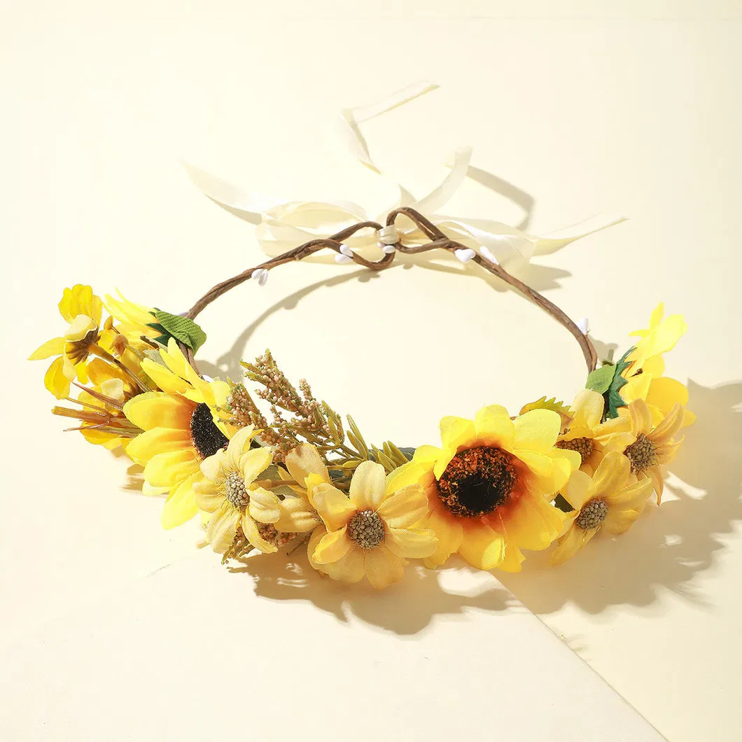 Artificial Floral Hairband Sunflower 5