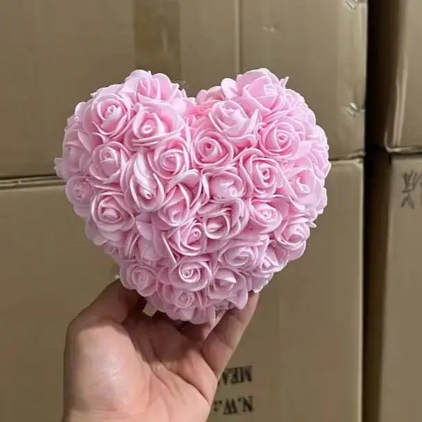 Eternal Preserved Rose Heart in Glass Dome