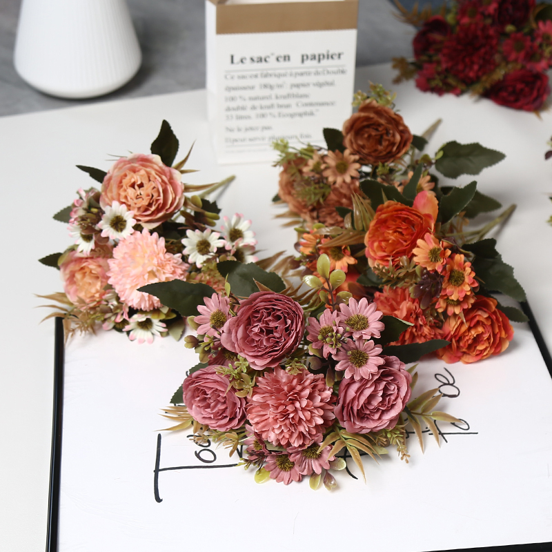 Oktoberfest Fun Artificial Flower Decoration Enhances Festival Vibes Sweet Noble Fresh Dreamy Luxurious Minimal Peony