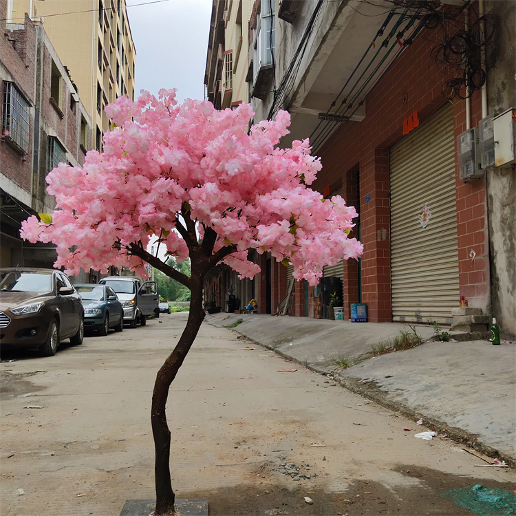 Wedding Centerpiece Indoor Big Artificial Pink Cherry Blossom for Decoration