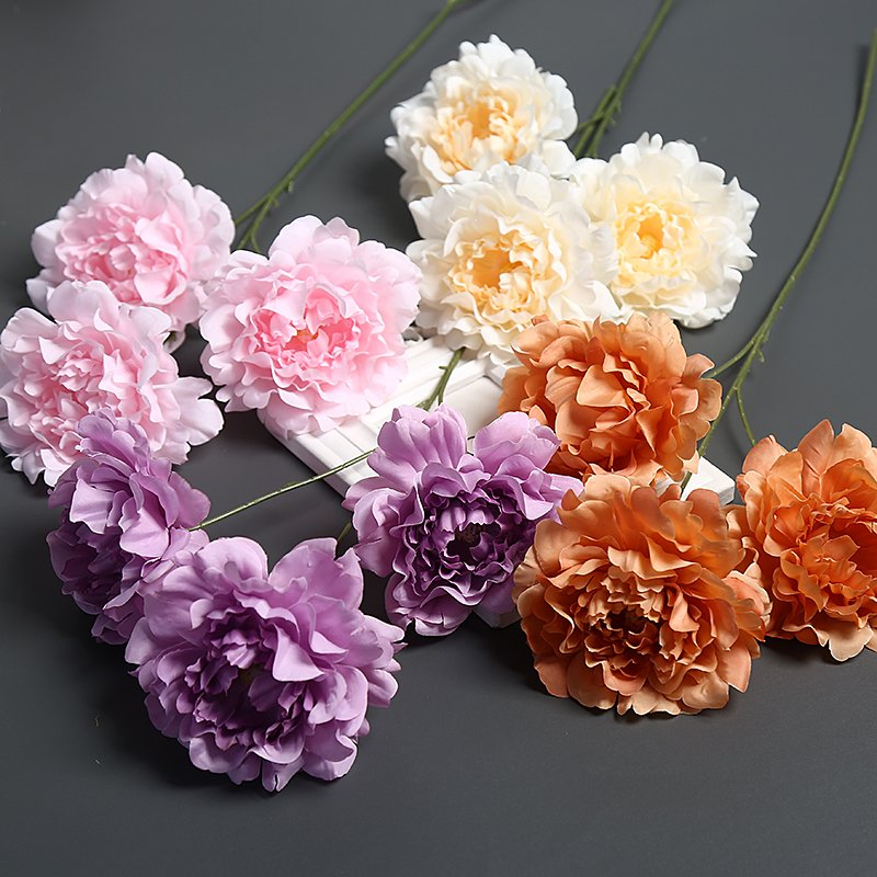 Festive Birthday Tables: Artificial Flowers with Balloon Accents: Silk Daisy Lavender Outdoor Decor Shabby Chic Farmhouse Peony