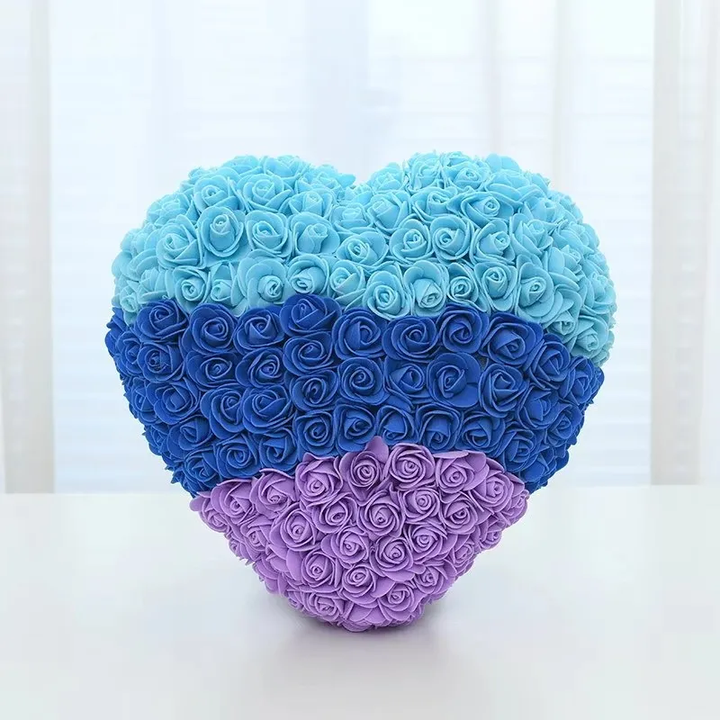 Eternal Preserved Rose Heart in Glass Dome