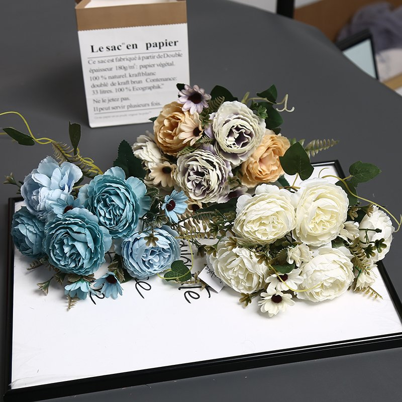 Teen Room Trendy Artificial Flower Decoration Stylish Spaces Poppy Lily The Valley Violet Succulent Fern Eucalyptus Peony