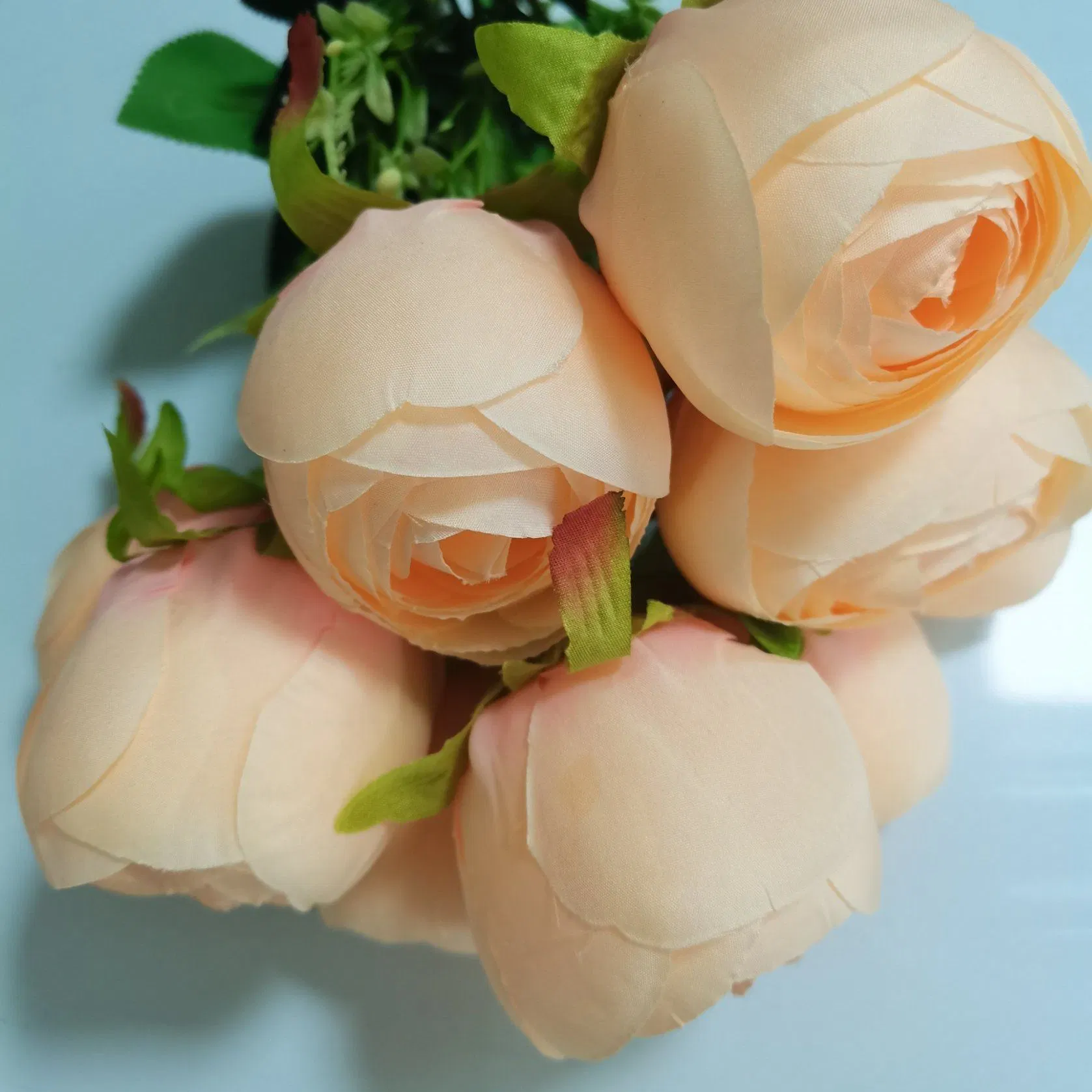 Elegant Artificial Rose and Lily Bouquet for Weddings