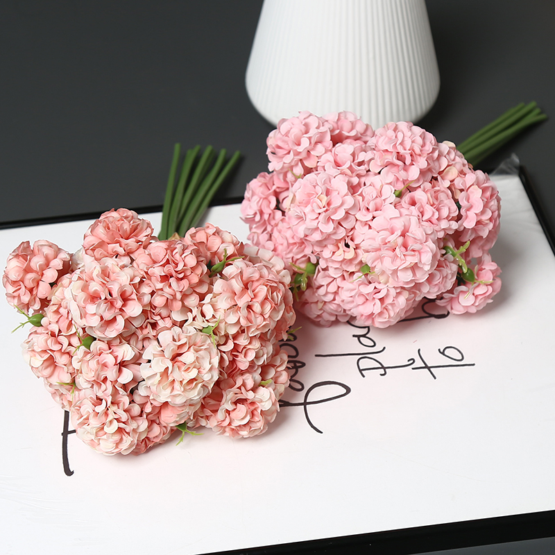 Bright Artificial Flower Zinnias Perfect Summer Party Decor Narcissus Plastic Pink Centerpiece Stand Modern Azalea Hydrangea