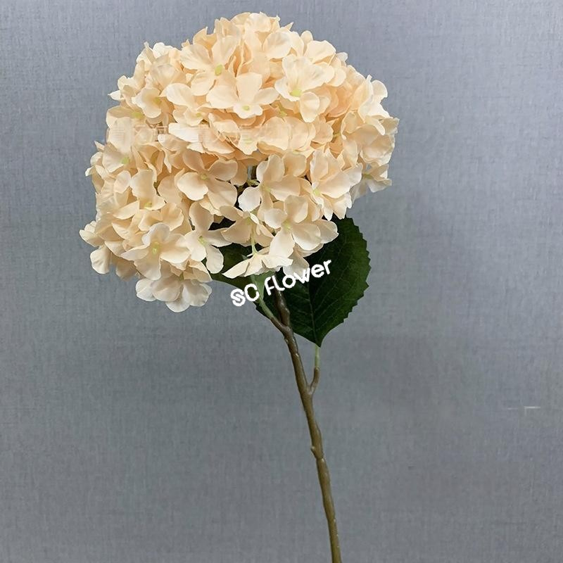 Assorted Single Stem Silk Artificial Hydrangea for Home Centerpiece Wedding Table Decoration