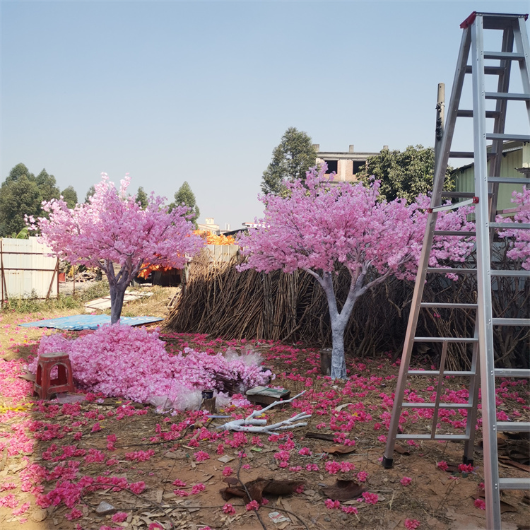 Custom 4m High Pink Cherry Blossom Trees Wedding Centerpiece Silk Cherry Blossom