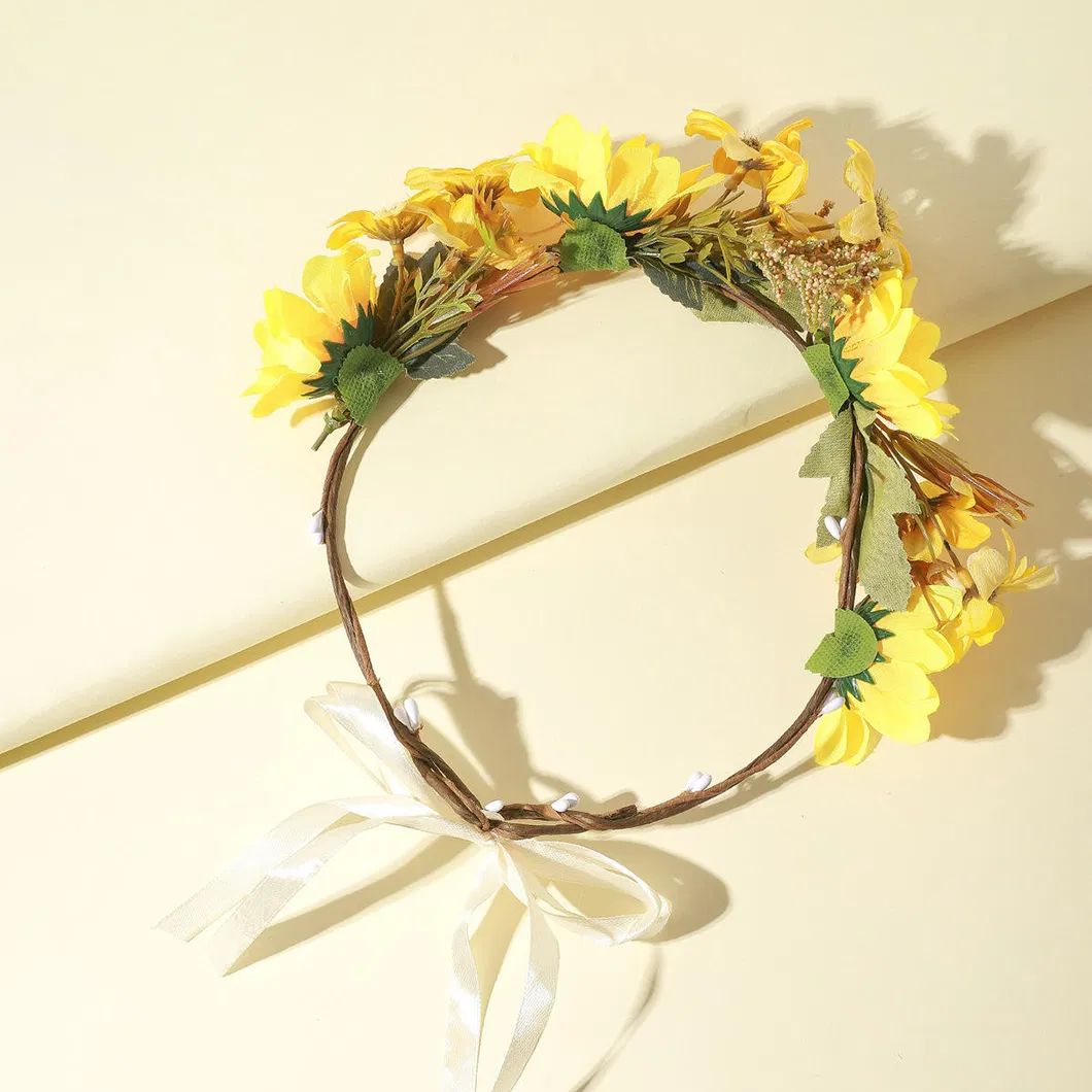Artificial Floral Hairband Sunflower 4