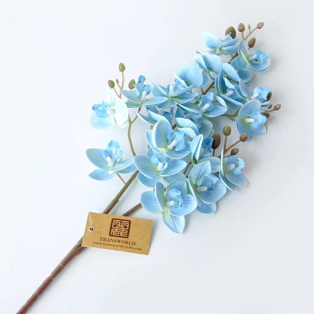 Factory Bulk Wholesale High Quality Aritificial Orchid Plastic Flower Phalaenopsis for Decorative Wedding Home Flowers