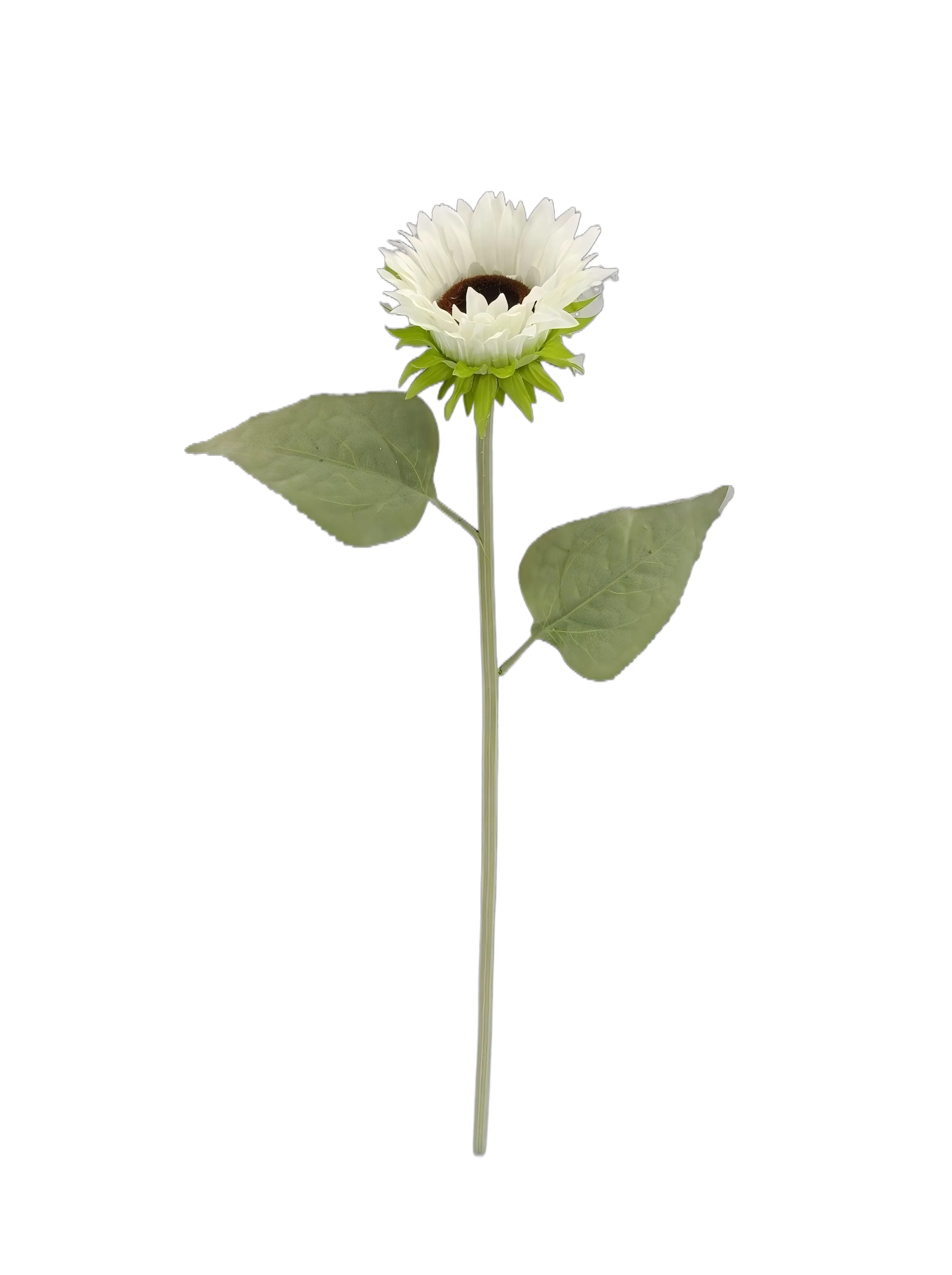 61cm Premium Real Touch Artificial Sunflower Stem