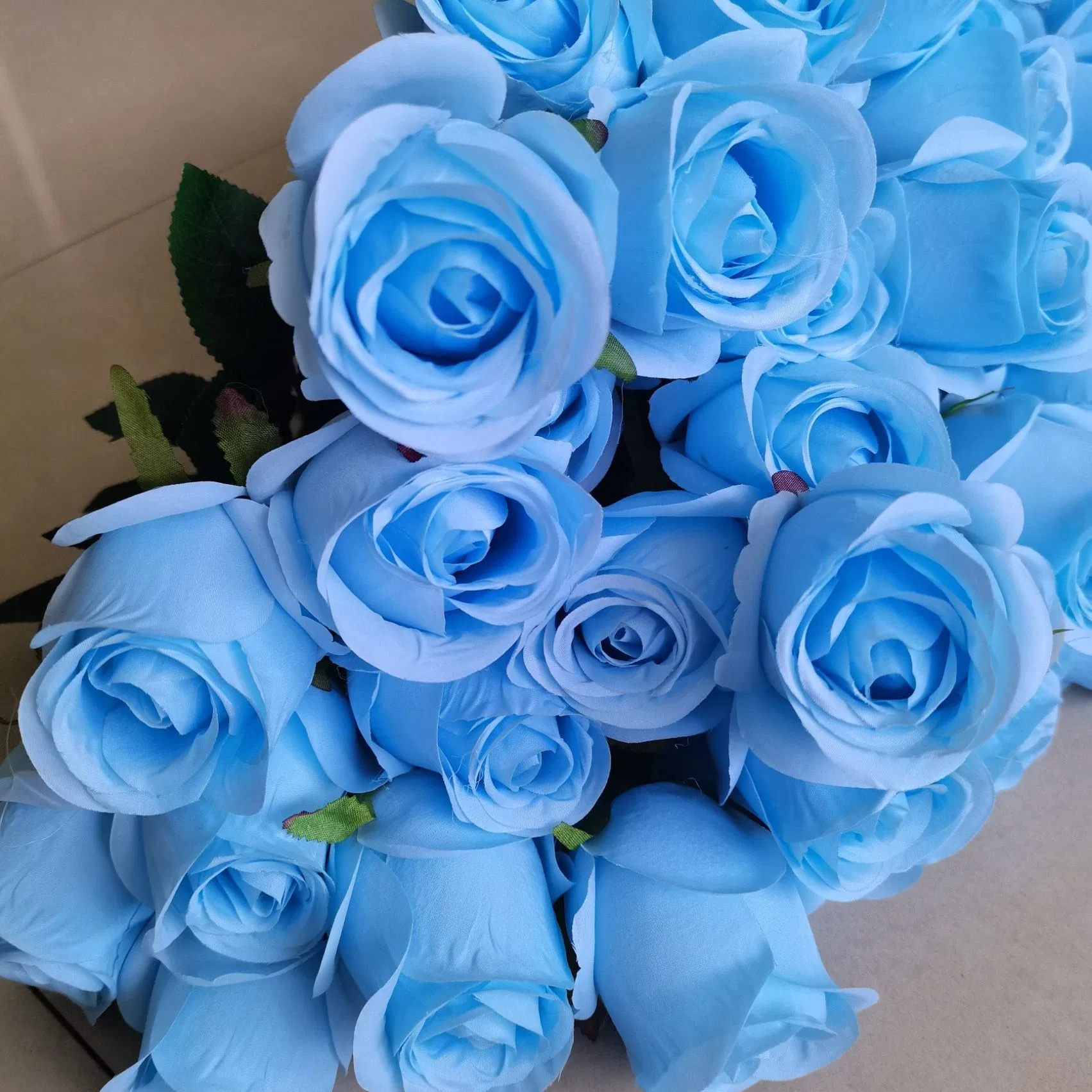 Elegant Artificial Rose and Lily Bouquet for Wedding Decor