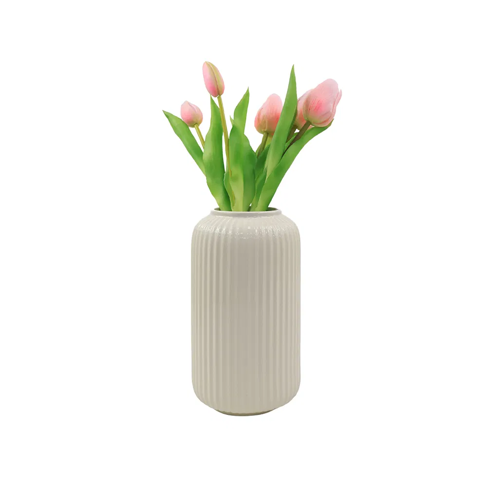 Decorative Realistic Real Like 5 Heads Artificial Rose Tulips for Wedding Decoration