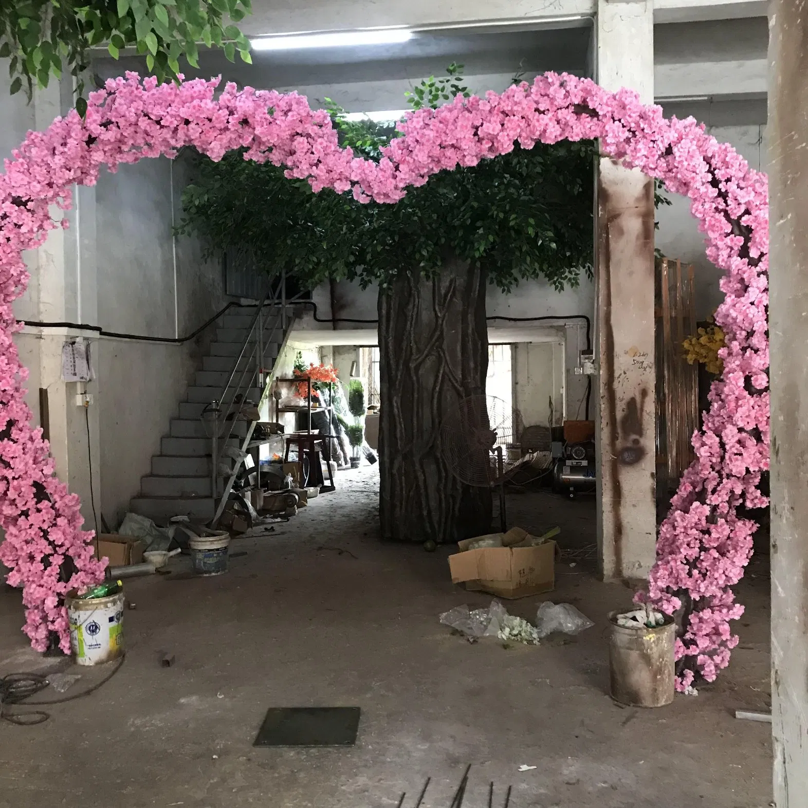 Heartbeat Wedding Lover Arch Cherry Blossom Artificial for Wedding Backdrop