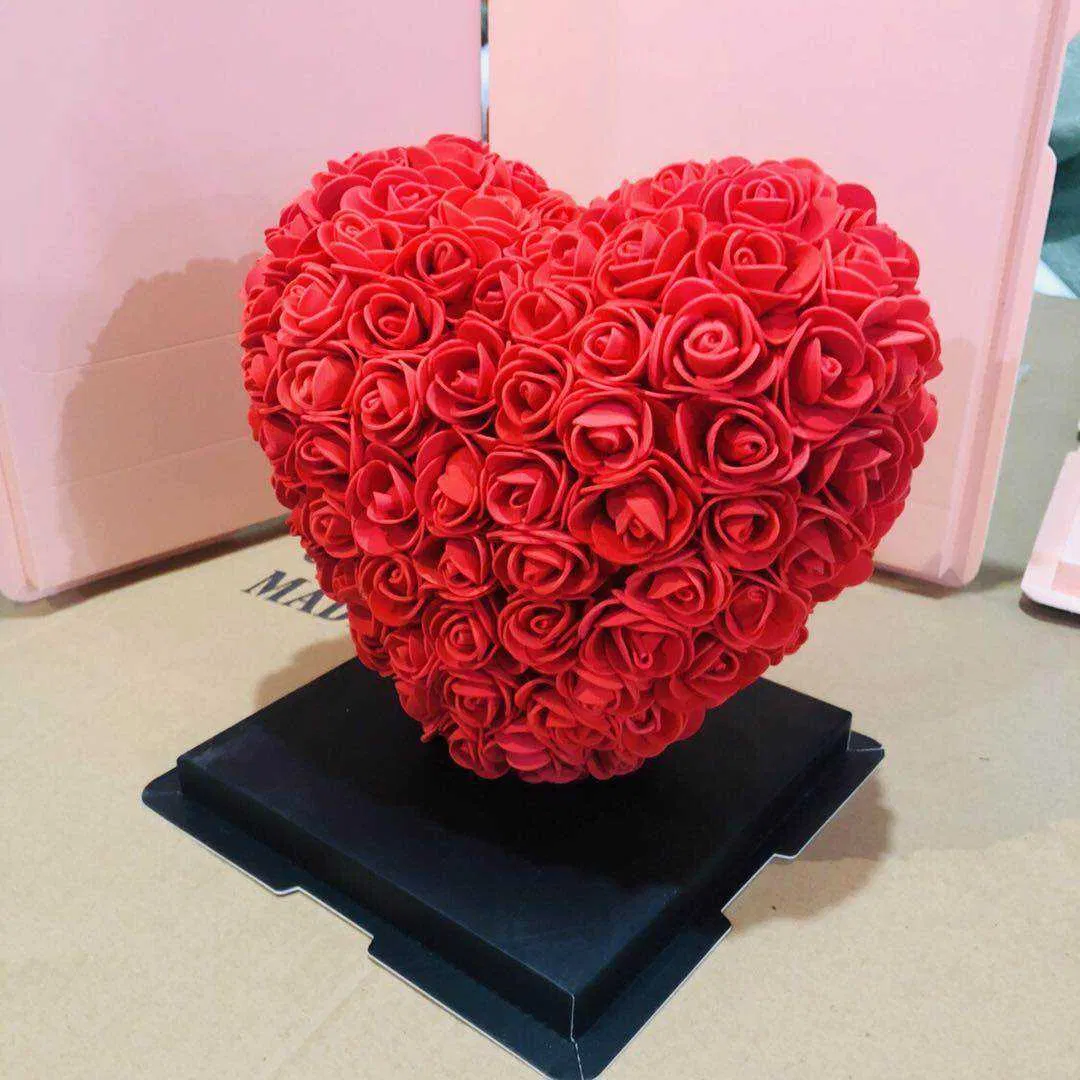 Eternal Preserved Rose Heart in Glass Dome 15cm for Mother's Day and Anniversaries