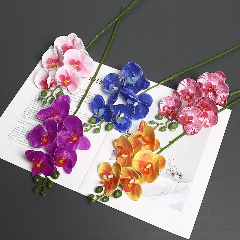 No Fuss All Beauty Artificial Flower Decoration Busy Lifestyles Weighted Vase Full Fuss-Free Sophistication Lasting Basket Glow Orchid