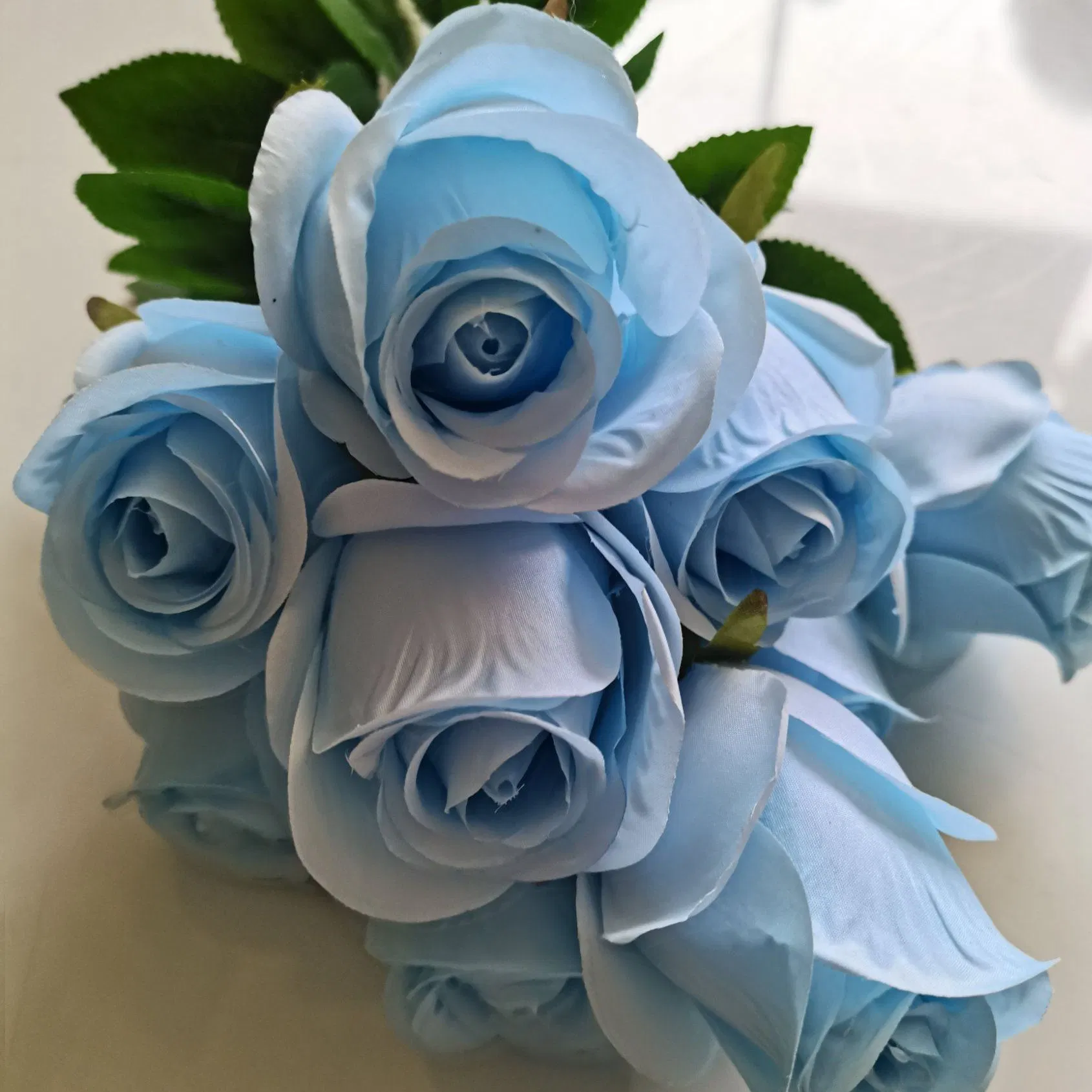 Elegant Artificial Rose and Lily Bouquet for Wedding Decor