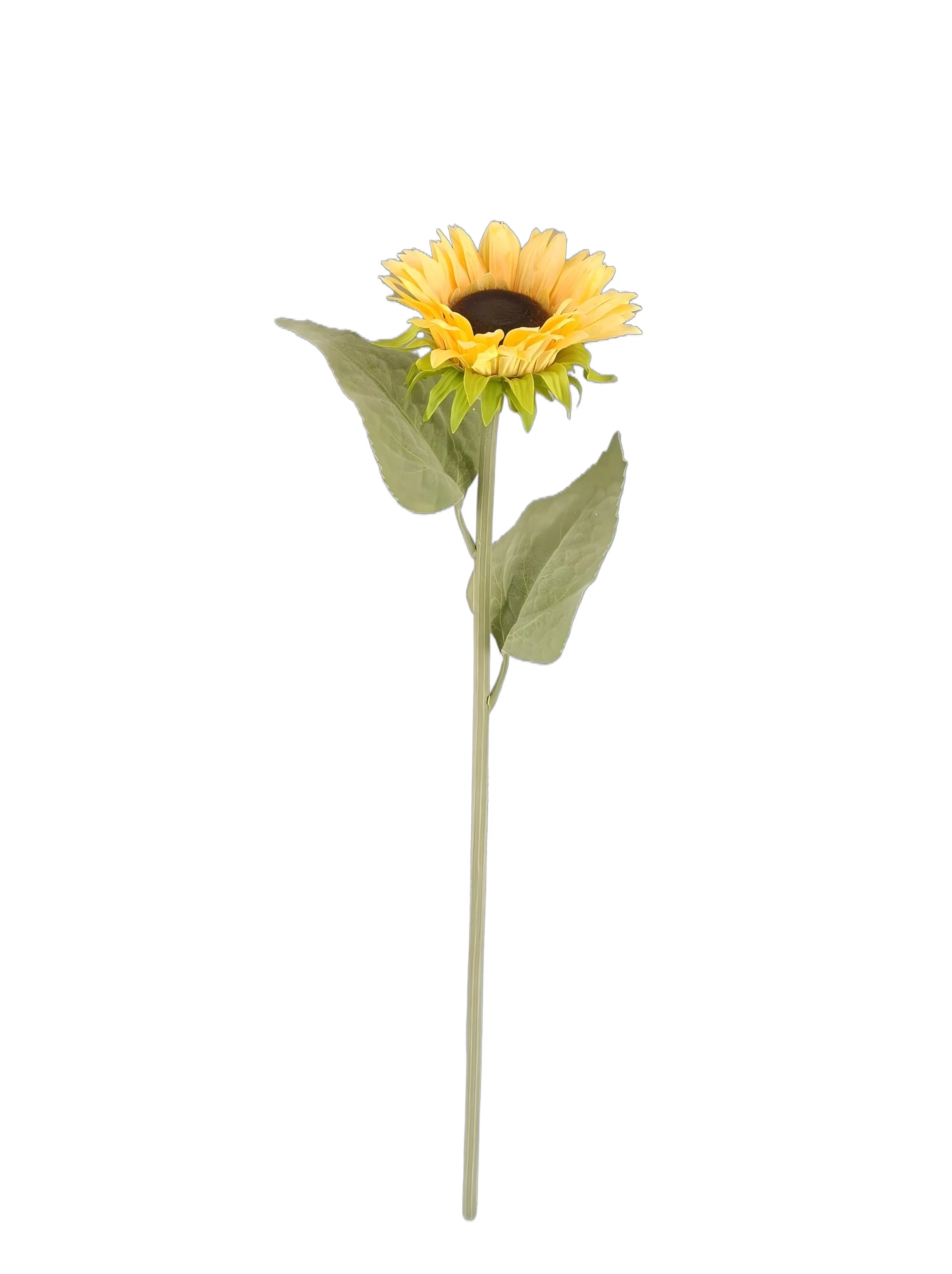 61cm Premium Real Touch Artificial Sunflower Stem