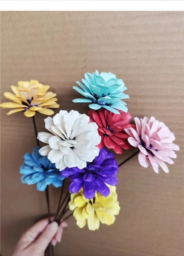 Artificial Flower Pine Rose 9