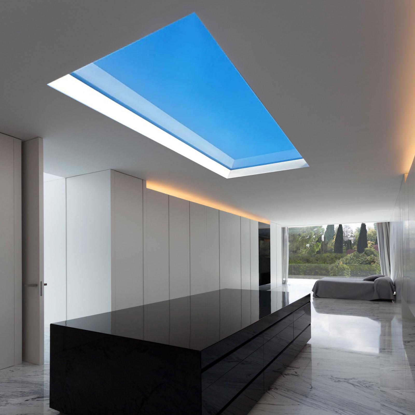 BBIER Indoor Artificial Sunlight Hight CRI Lamp Recessed Blue Sky Rooflight Faux LED Ceiling Virtual Skylight Panel Light