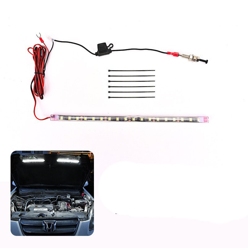 2 in 1 for Car Under Hood LED Light Kit Automotive for Universal Car Auto LED Strip Engine Lighting Car Hood Work Check Light