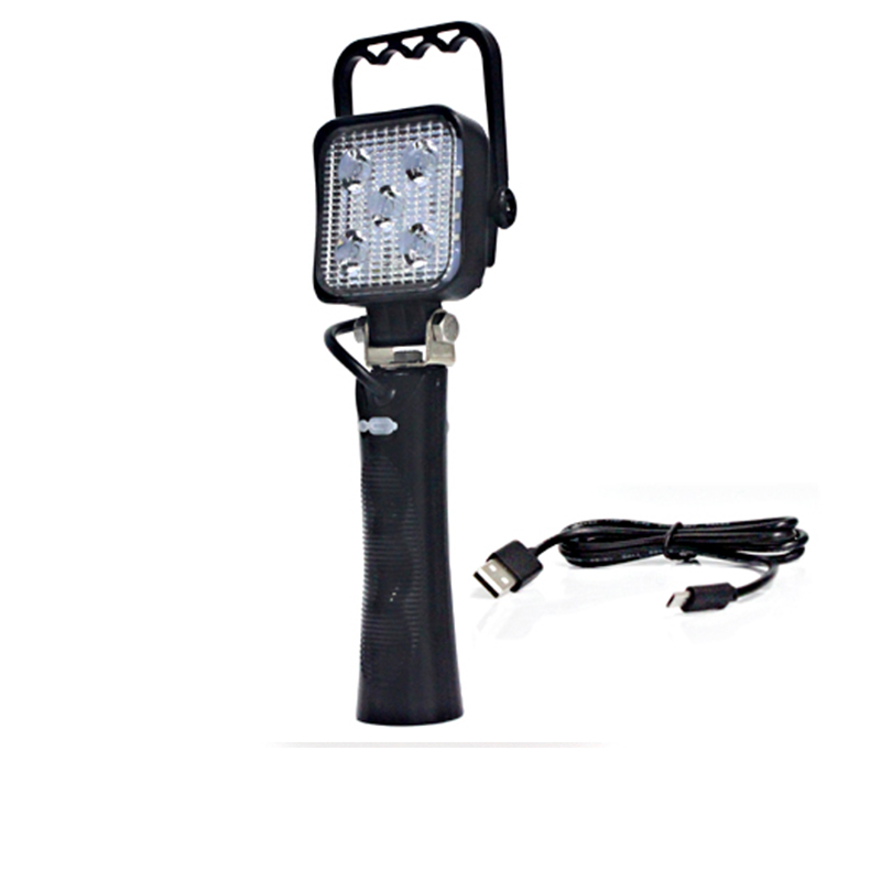 Handheld Rechargeable LED Work Light with 3 Operating Modes - 12v 24v - Cordless Design - Lithium Battery Powered