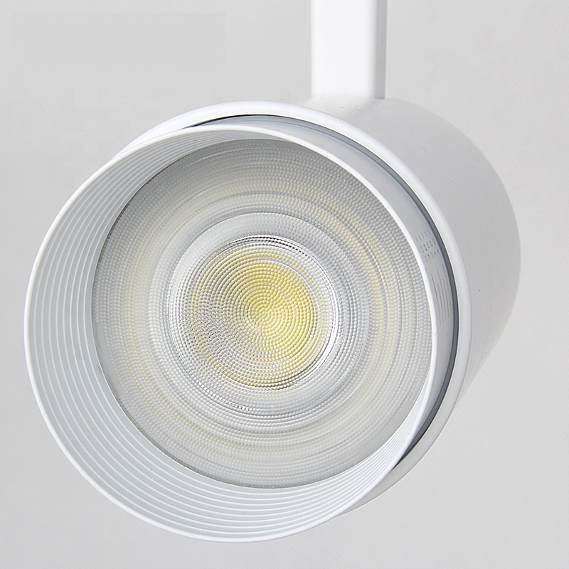 Led Ceiling Track Light Fixture 10w 20w 30w Cob Spotlight System Modern Exhibition Clothing Store Showroom Zoomable Track Light