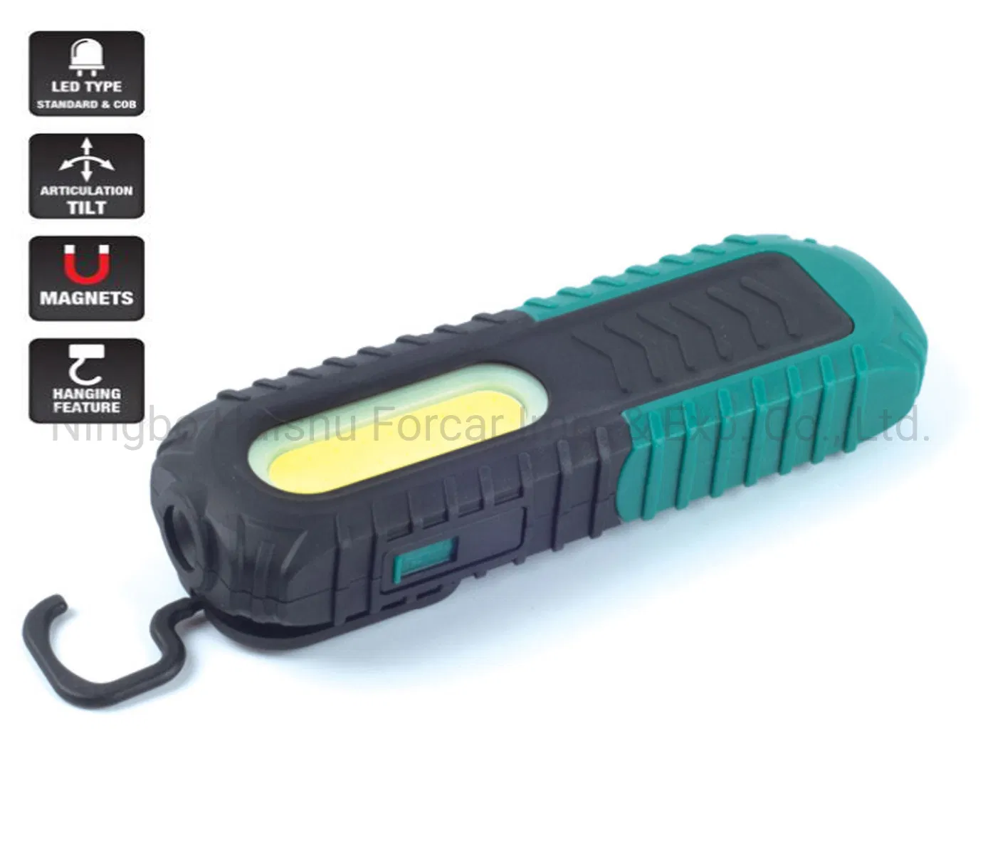 Portable Rubber Cover COB Work Lamp 180 Degree Rotatable LED Working Lamp with Strong Magnet USB Cable Battery Indication Inspection LED Work Light