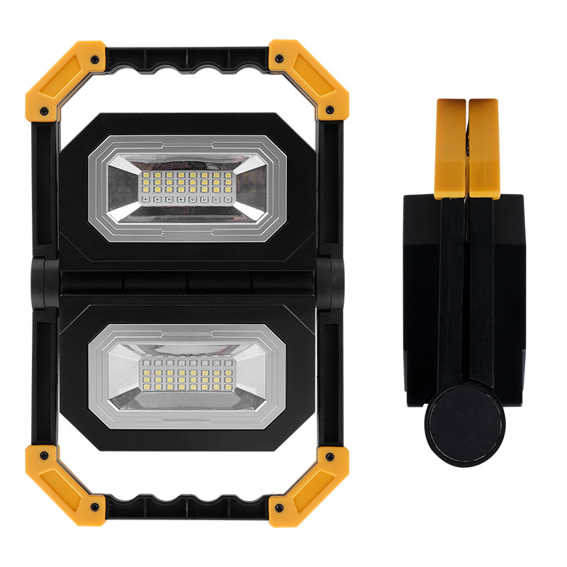 Factory Cheap Price LED Folding Work Light Outdoor Portable Camping Hand Light Emergency Charging Search Handheld Lamp