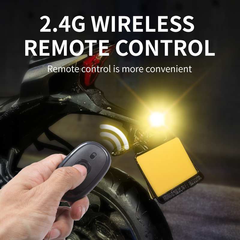 RGB Triangle LED Aircraft Strobe Light Wireless Remote Control Flashing Signal Light Anti-Collision Motorcycle Bike Warning Lamp