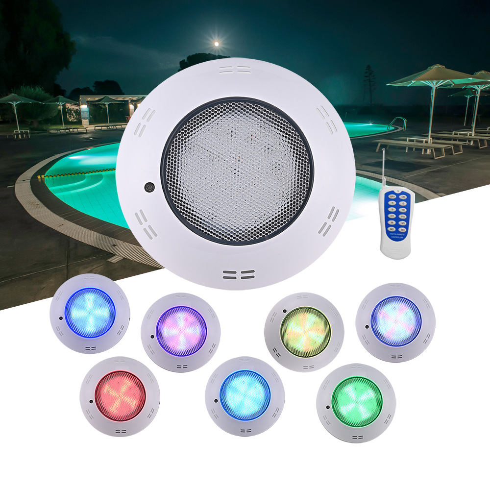 IP68 Waterproof LED RGB Pool Lights New Honeycomb Anti-Glare Thick ABS Wall Mounted Cover LED Pool Lights