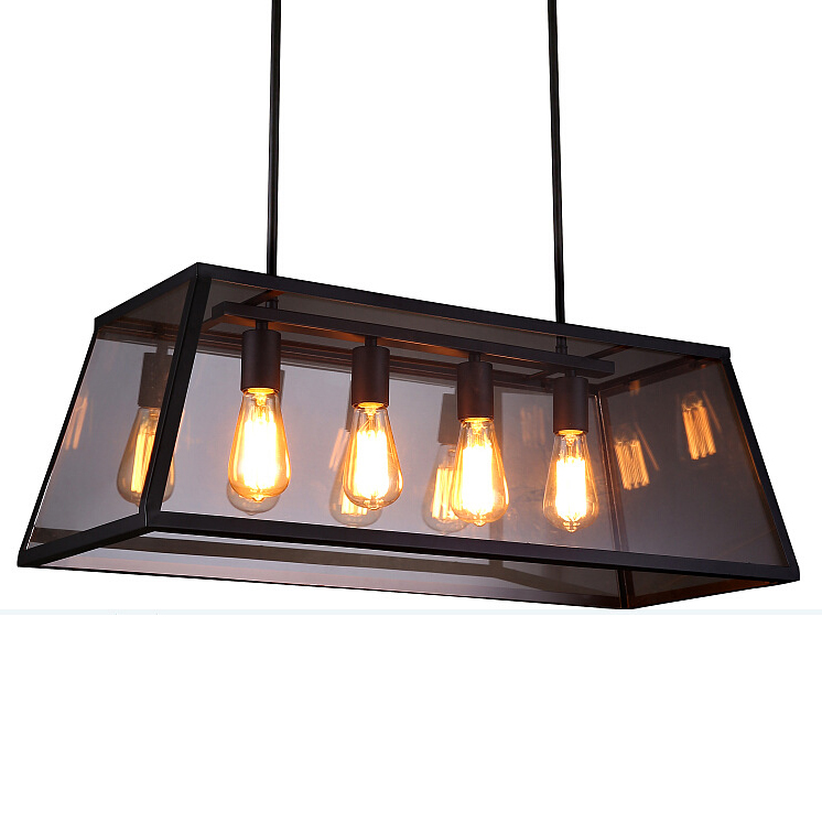 Minimalist Design Vintage Style Wrought Iron Chandelier Pendant Lights for Living Room