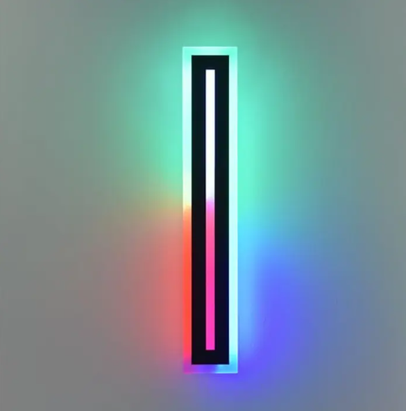 FITMAN 110V 220V RGB Color Changing IP65 LED Wall Light Linear Long Strip Outdoor Wall Lamp With Remote Control