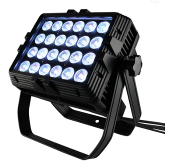 24x18W RGBWAUV 6in1 Outdoor Stage Lighting Waterproof LED Hex Par Light