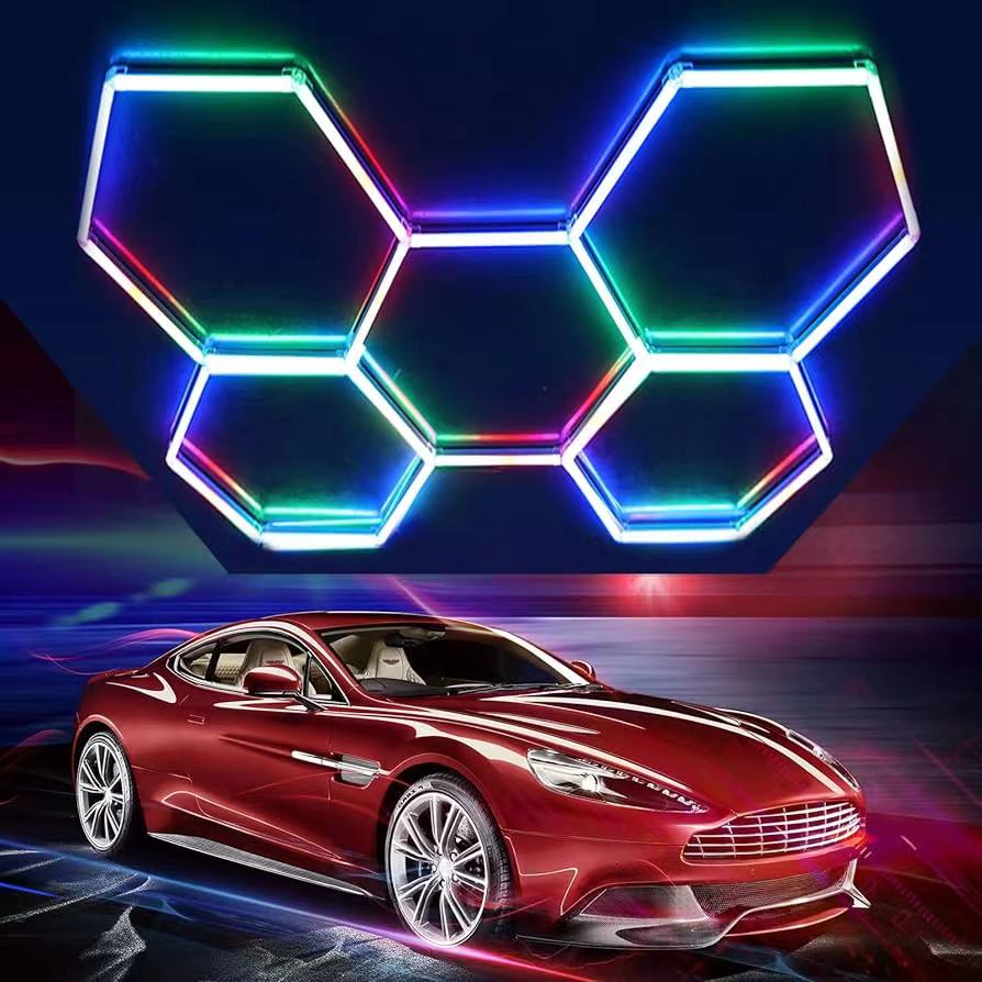 Approval High Lumen Diy Geometric Shape Hexagonal Led Shop RGB Lighting Tube