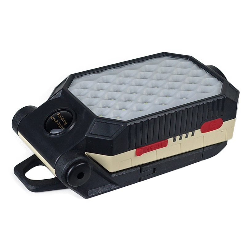 COB Portable Fold Work Light Led Folding Rechargeable Working Lamp for Camping Car Repair With Magnet and Hook