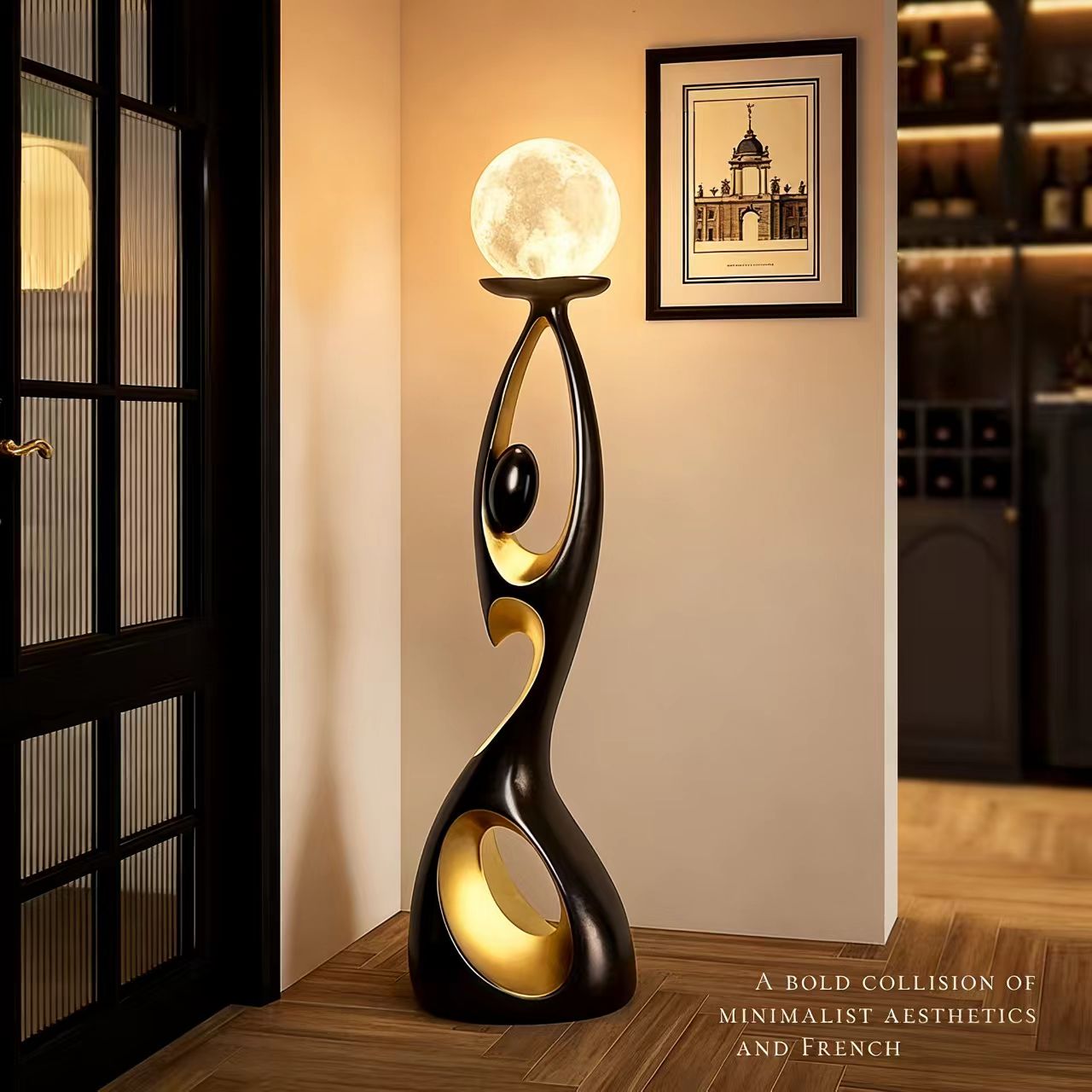 Nordic Abstract Art Sculpture Designer Style Resin LED Floor Lamps For Living Room And Bedroom, Wholesale And Customization