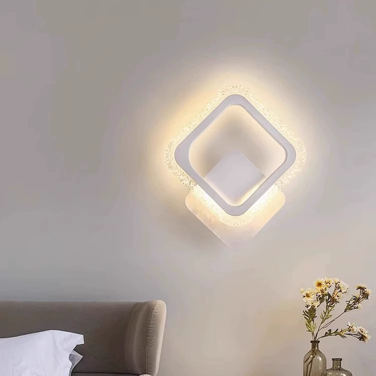 Triangle Decorative Led Wall Light Indoor Room Lighting Modern Simple Tricolor Led Wall Lamp