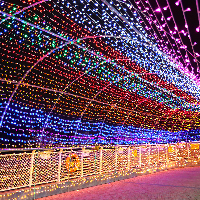 Factory Price RGB LED Light Tunnel For Wedding Christmas Halloween Festivals IP65 Motif Lights Decoration Holiday Decorations